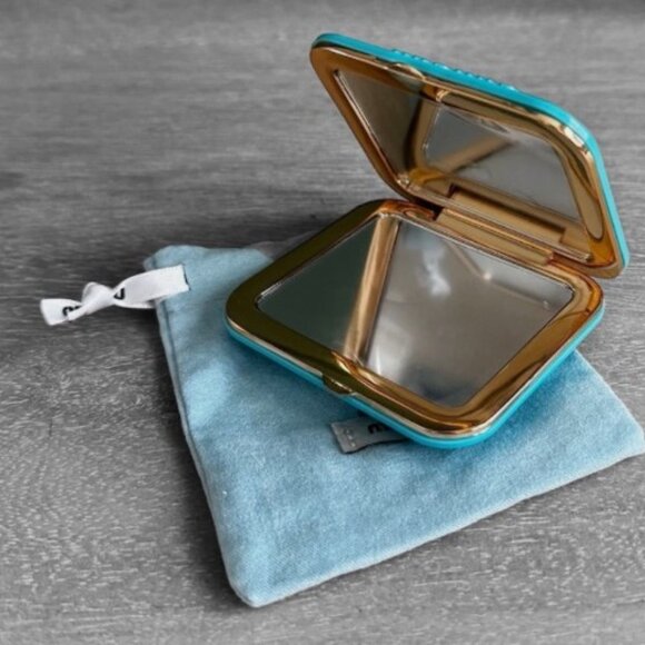 Miu Miu BLUE Double Sided Dual Makeup  Mirror  NIB - Picture 6 of 7